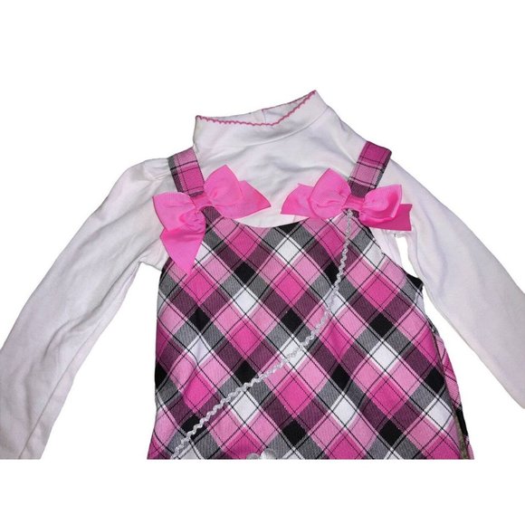 Girls 4T Pink Jumper w/ appliqué Dog - Picture 2 of 5